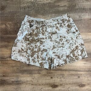 Nike ACG Brown and White Athletic Shorts Lightweight Design